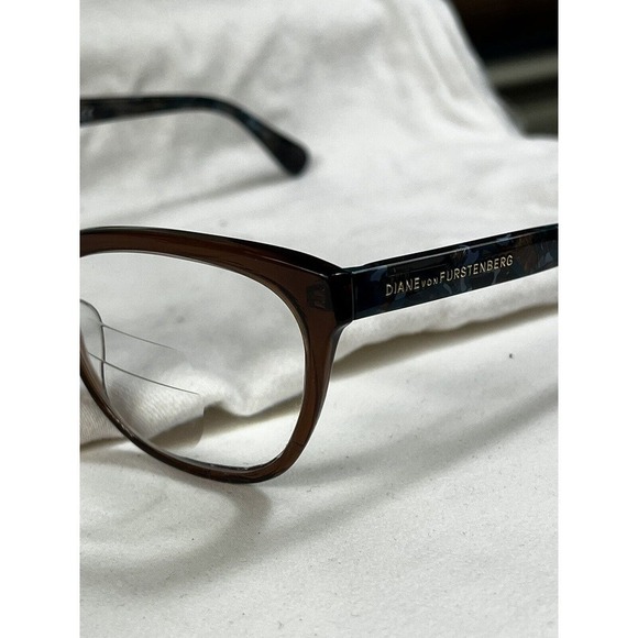 Diane Von Furstenberg Eyeglasses Frames DVF5093 210 Blue Tortoise 52-18-135 - Picture 12 of 14
